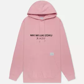 Мужская толстовка MKI Miyuki-Zoku Classic Logo Hoody, цвет розовый, размер M