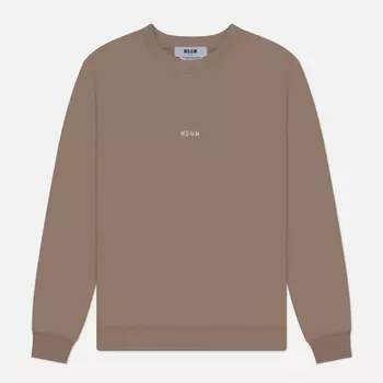 Мужская толстовка MSGM Brush Stroke Micrologo, цвет бежевый, размер XL