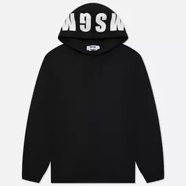 Мужская толстовка MSGM Maxilogo Hoodie, цвет чёрный, размер S