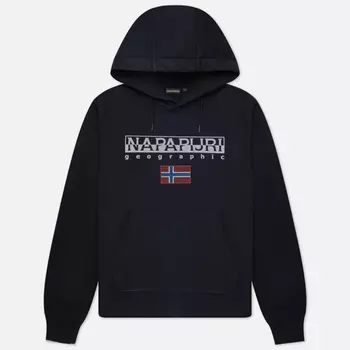 Мужская толстовка Napapijri Ayas Hoodie, цвет чёрный, размер XXXL