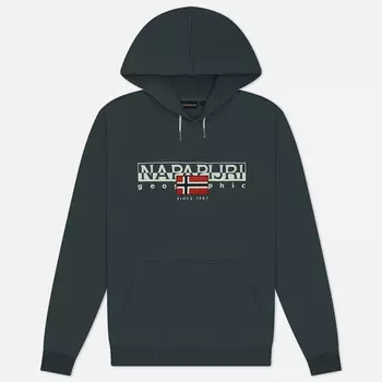 Мужская толстовка Napapijri Aylmer Winter Hoodie, цвет зелёный, размер S