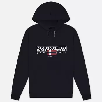 Мужская толстовка Napapijri Aylmer Winter Hoodie, цвет чёрный, размер S