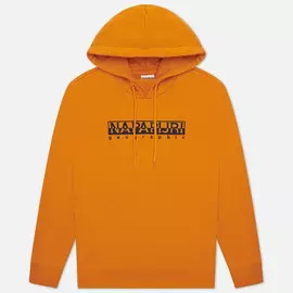 Мужская толстовка Napapijri Berber Hoodie, цвет оранжевый, размер S