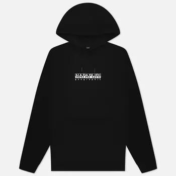 Мужская толстовка Napapijri Box Hoodie Loose Fit, цвет синий, размер XXL