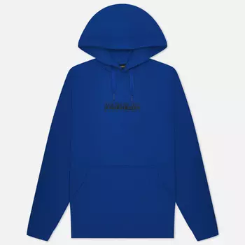 Мужская толстовка Napapijri Box Hoodie Loose Fit, цвет синий, размер XXL