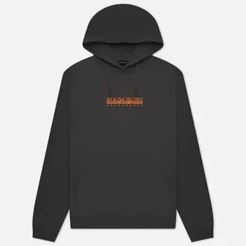 Мужская толстовка Napapijri Box Hoodie Loose Fit, цвет серый, размер S