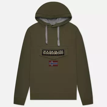 Мужская толстовка Napapijri Burgee Summer 4, цвет оливковый, размер XL