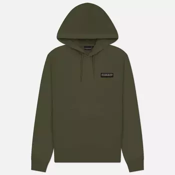 Мужская толстовка Napapijri Iaato Summer Hoodie Regular Fit, цвет оливковый, размер XXL