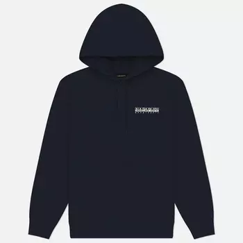 Мужская толстовка Napapijri Linth Hoodie, цвет чёрный, размер M