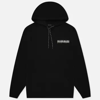 Мужская толстовка Napapijri Mataje Hoodie, цвет чёрный, размер XXL