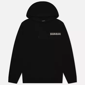 Мужская толстовка Napapijri Quito Hoodie, цвет чёрный, размер XXL
