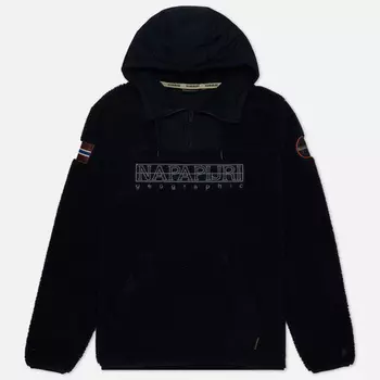 Мужская толстовка Napapijri Teide Hoodie Fleece, цвет чёрный, размер L