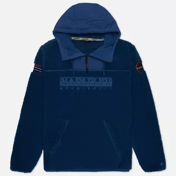 Мужская толстовка Napapijri Teide Hoodie Fleece, цвет синий, размер XL