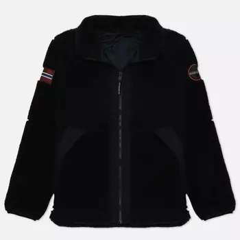 Мужская толстовка Napapijri Trollvegen Full Zip Fleece, цвет чёрный, размер M