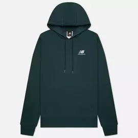 Мужская толстовка New Balance Essentials Embroidered Hoodie, цвет зелёный, размер XL