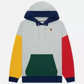 Мужская толстовка Nike Court Fleece Hoodie, цвет серый, размер XL