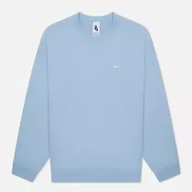 Мужская толстовка Nike NRG Solo Swoosh Crew Fleece, цвет голубой, размер XXL