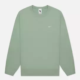 Мужская толстовка Nike NRG Solo Swoosh Crew Fleece, цвет зелёный, размер L
