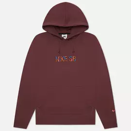 Мужская толстовка Nike SB Premium Graphic Fleece Hoodie, цвет бордовый, размер XL