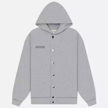 Мужская толстовка PANGAIA 365 Midweight Snap Button Hoodie, цвет серый, размер XXS