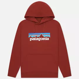 Мужская толстовка Patagonia P-6 Logo Uprisal Hoodie, цвет бордовый, размер XXS