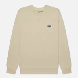 Мужская толстовка Patagonia Regenerative Organic Pilot Crewneck, цвет бежевый, размер L