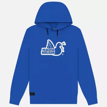 Мужская толстовка Peaceful Hooligan Outline Dove Hoodie, цвет голубой, размер L