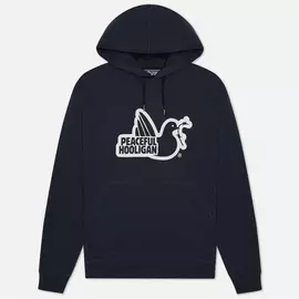 Мужская толстовка Peaceful Hooligan Outline Dove Hoodie, цвет синий, размер M