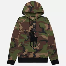 Мужская толстовка Polo Ralph Lauren Big Pony Camo Double-Knit Hoodie, цвет камуфляжный, размер L