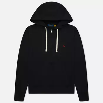 Мужская толстовка Polo Ralph Lauren Embroidered Polo Pony Full Zip Hoodie, цвет чёрный, размер S
