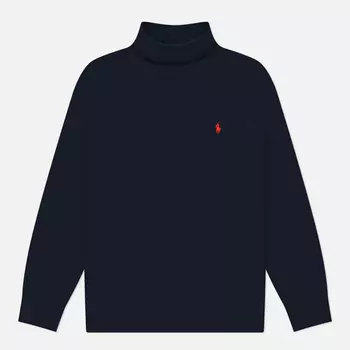 Мужская толстовка Polo Ralph Lauren Embroidered Pony Fleece Turtle Neck, цвет синий, размер L