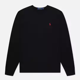 Мужская толстовка Polo Ralph Lauren Embroidered Pony Fleece Crew Neck, цвет чёрный, размер XL