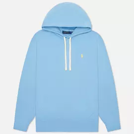 Мужская толстовка Polo Ralph Lauren Embroidered Pony Fleece Hoodie, цвет голубой, размер XL