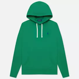 Мужская толстовка Polo Ralph Lauren Embroidered Pony Fleece Hoodie, цвет зелёный, размер XXS