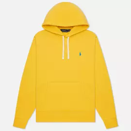 Мужская толстовка Polo Ralph Lauren Embroidered Pony Fleece Hoodie, цвет жёлтый, размер L