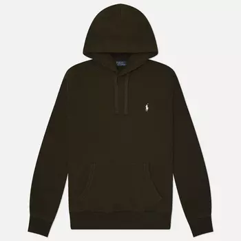 Мужская толстовка Polo Ralph Lauren Loopback Fleece Hoodie, цвет оливковый, размер S