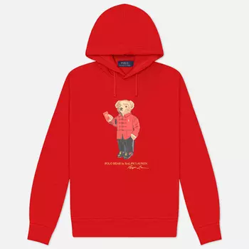 Мужская толстовка Polo Ralph Lauren Lunar New Year Polo Bear Hoodie, цвет красный, размер L