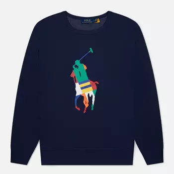 Мужская толстовка Polo Ralph Lauren Multicolour Pony Pony Crew Neck, цвет синий, размер L