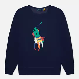 Мужская толстовка Polo Ralph Lauren Multicolour Pony Pony Crew Neck, цвет синий, размер XXL
