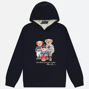 Мужская толстовка Polo Ralph Lauren Polo Bear Fleece Hoodie, цвет синий, размер M