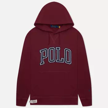 Мужская толстовка Polo Ralph Lauren Polo Script Logo Hoodie, цвет красный, размер M