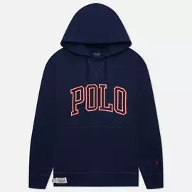 Мужская толстовка Polo Ralph Lauren Polo Script Logo Hoodie, цвет синий, размер XXL