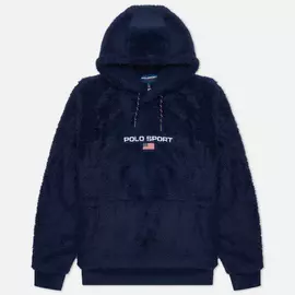 Мужская толстовка Polo Ralph Lauren Polo Sport Curly Hi-Pile Academy Hoodie, цвет синий, размер L