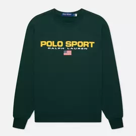 Мужская толстовка Polo Ralph Lauren Polo Sport Fleece Crew Neck, цвет зелёный, размер S
