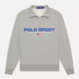 Мужская толстовка Polo Ralph Lauren Polo Sport Fleece Half-Zip, цвет серый, размер XXS
