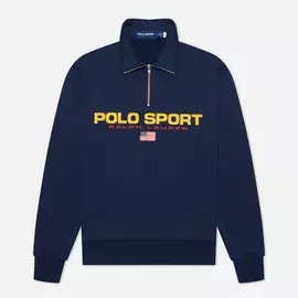 Мужская толстовка Polo Ralph Lauren Polo Sport Fleece Half-Zip, цвет синий, размер M