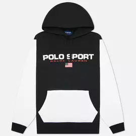 Мужская толстовка Polo Ralph Lauren Polo Sport Fleece Hoodie, цвет чёрный, размер M