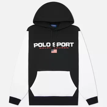 Мужская толстовка Polo Ralph Lauren Polo Sport Fleece Hoodie, цвет чёрный, размер XL