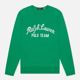 Мужская толстовка Polo Ralph Lauren Polo Team Fleece Crew Neck, цвет зелёный, размер XXXL