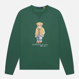 Мужская толстовка Polo Ralph Lauren The Iconic Bear Magic Fleece, цвет зелёный, размер L